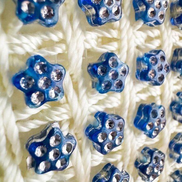 Vintage crochet beaded Square Crossbody Purse - Picture 7 of 10